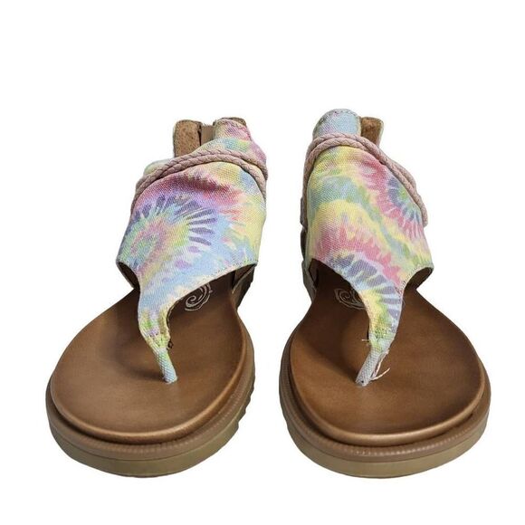 NEW Very G Dusk Tie Dye Pastel Zip Sandals Size 9 - Picture 4 of 11